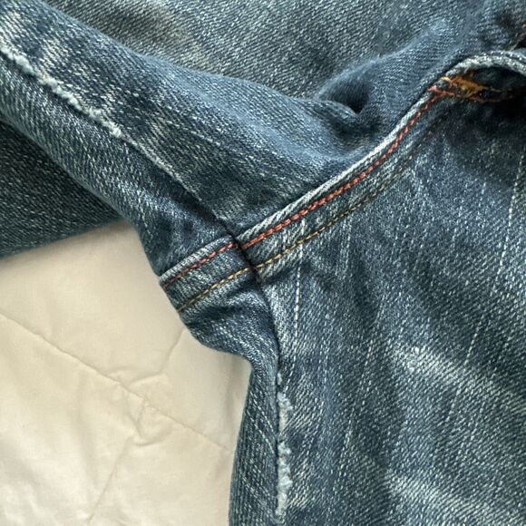 Levis Skinny Jeans Vintage 582 Size12 M Blue Pants Ladies Mid Rise Stret… - Picture 9 of 12